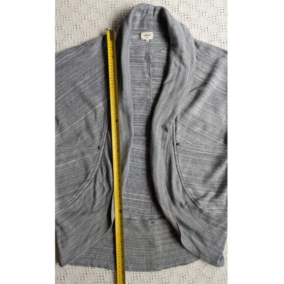 Aritzia Wilfred Diderot Cocoon Sweater Cardigan Open Front Slouchy Space Gray L - Picture 4 of 6
